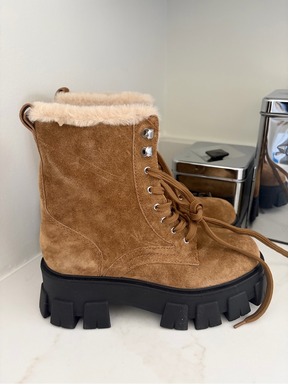 Marc Fisher lug boots